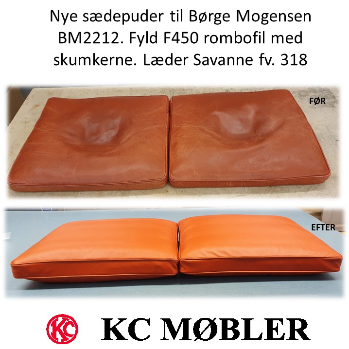 nye sædehynder til Børge Mogensen BM2212