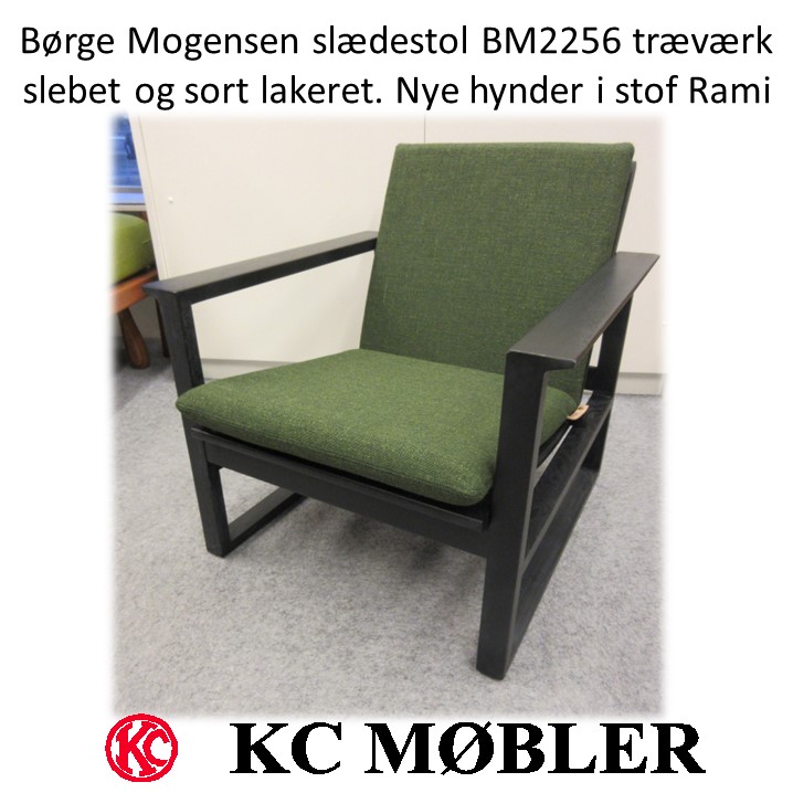 Børge Mogensen stol model BM2256 istandsat nye hynder