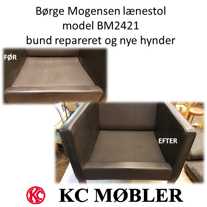 Børge Mogensen stol model BM2421 ny bund