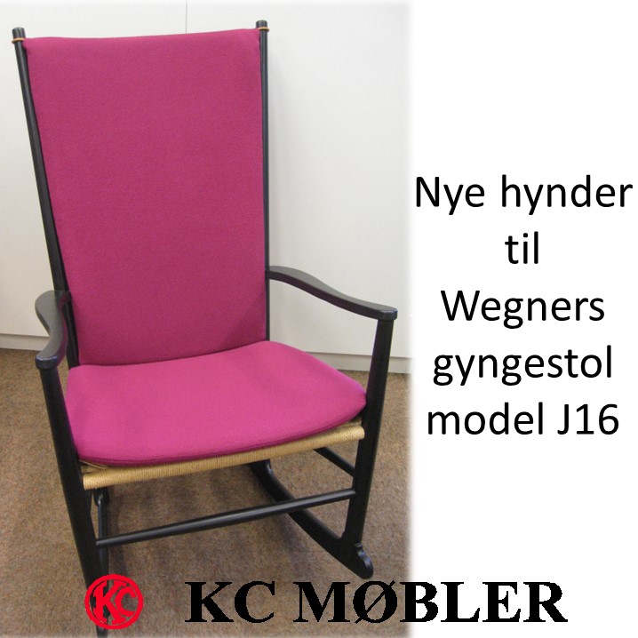 Nye hynder til Hans J. Wegner gyngestol model J16