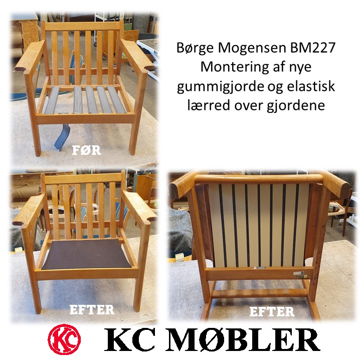 Nye gjorde til Børge Mogensen stol model BM227