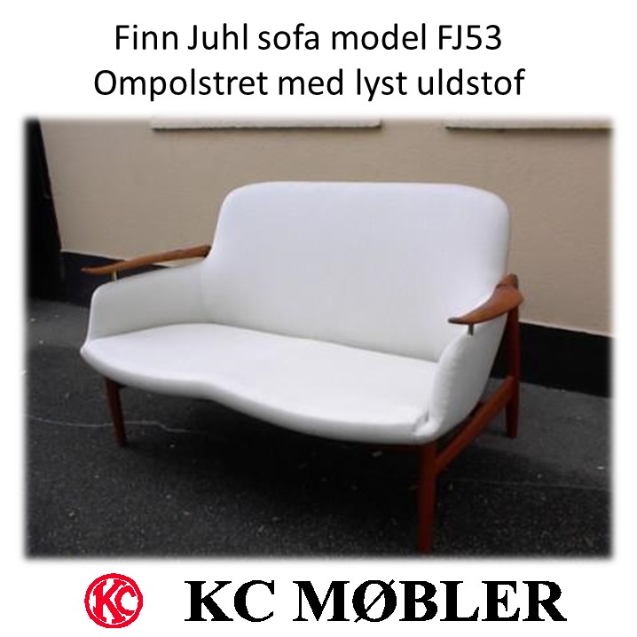 ompolstring af Finn Juhl sofa model FJ53