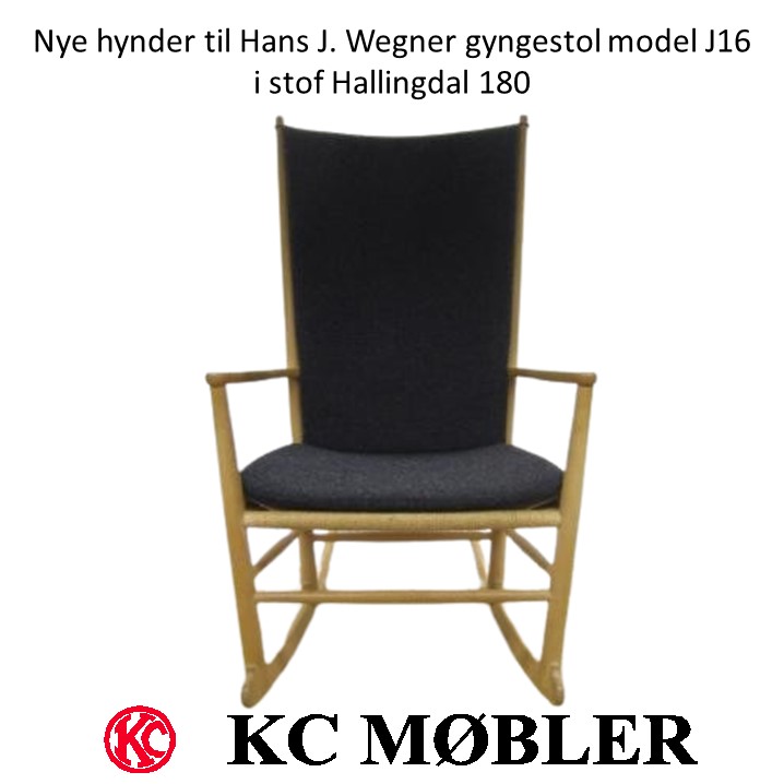 Nye hynder til Hans J. Wegner Gyngestol model J16 