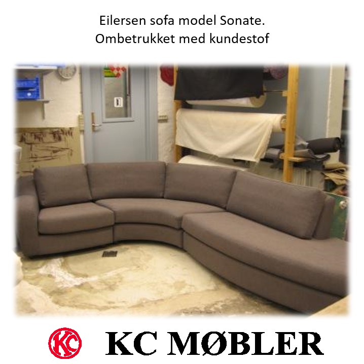 Ombetrækning af Eilersen sofa model Sonate