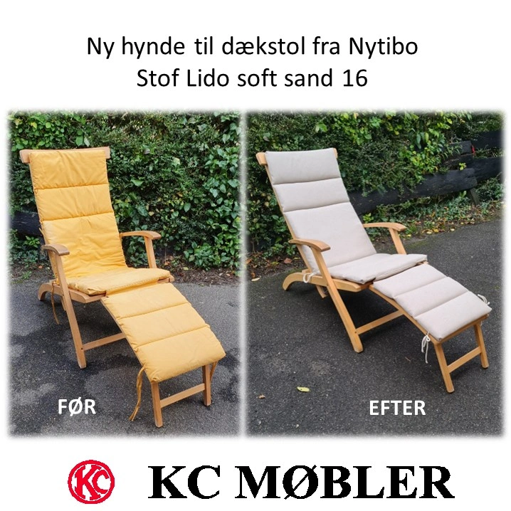 ny hynde til dækstol fra Nytibo