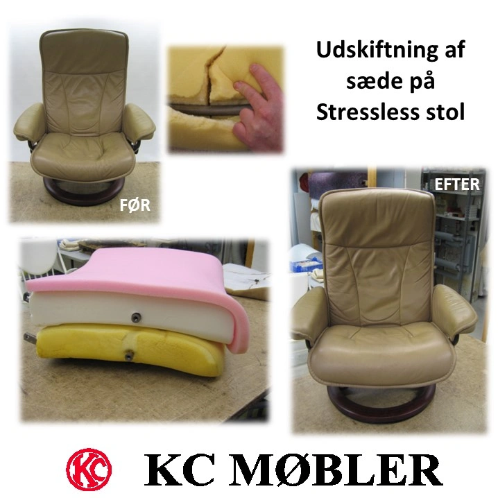 Reparation af Stressless stol