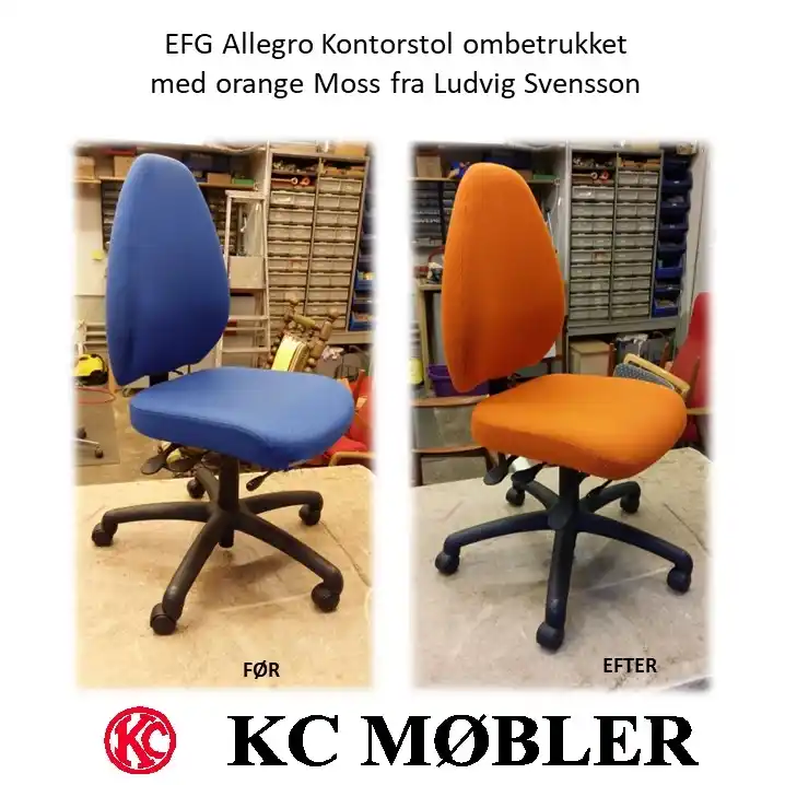 ombetrækning af EFG Allegro kontorstol