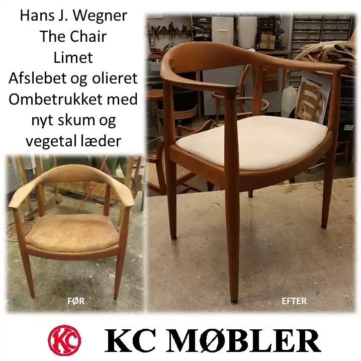 Hans J. Wegner model PP503 - The Chair - den runde stol. Renoveret. 