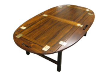 Butlers tray sofabord i palisander til salg - Butlers Tray rosewood for sale